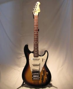 Stuart Redd's 1982 Roland GR-505 Synth Strat (Sunburst) with Kahler Tremolo.
